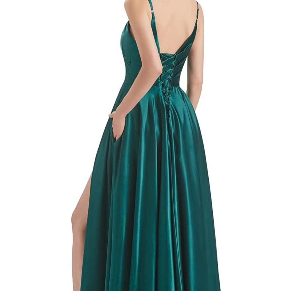 Long Bridesmaid Dresses For Women Spghetti Satin Formal Evening